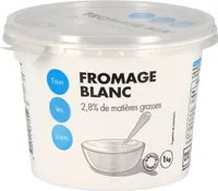 Fromage blanc à 2,8 % de matière grasse