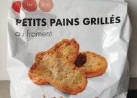 Petits pains grillés au froment