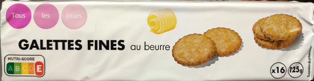 Galettes fines au beurre