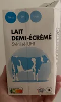 LAIT DEMI-ÉCRÉMÉ Stérilisé UHT