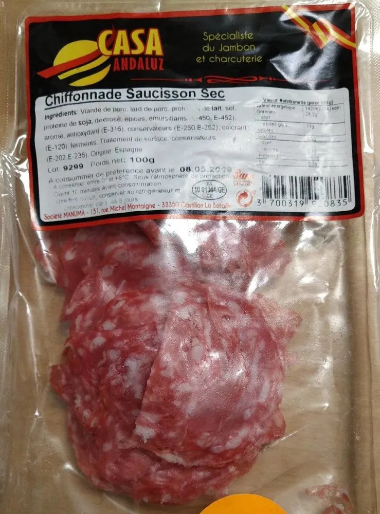 Chiffonade Saucisson sec