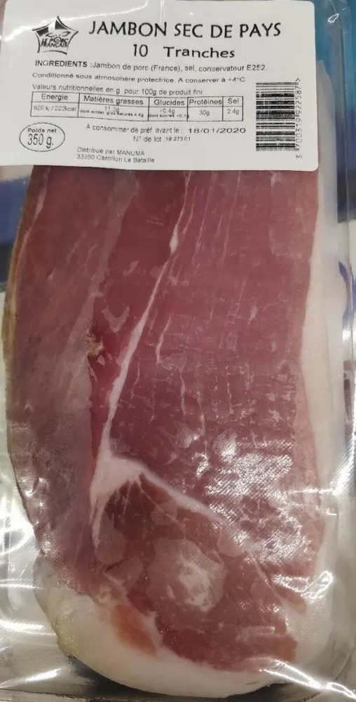 Jambon sec de pays