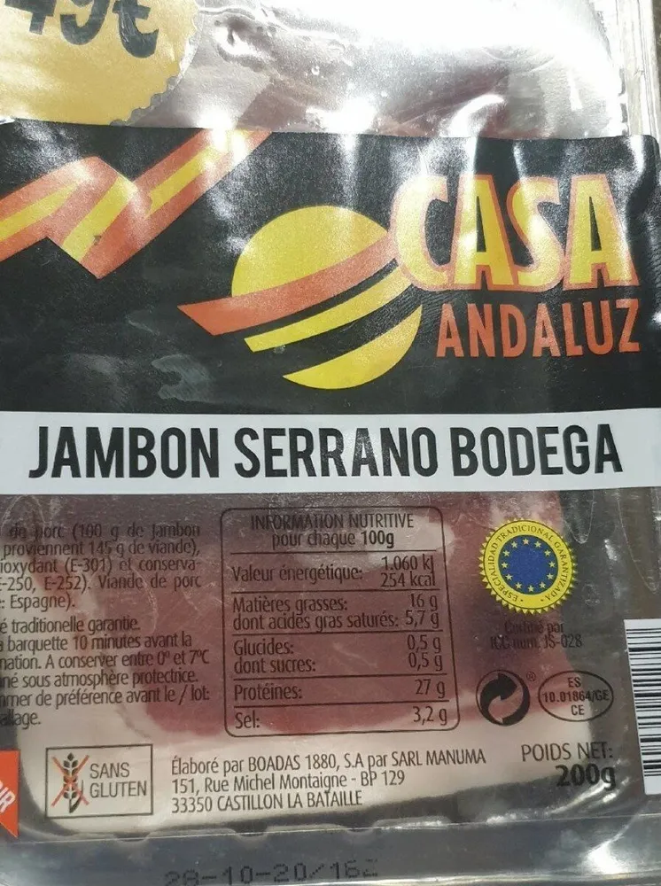 Jambon serrano bodega