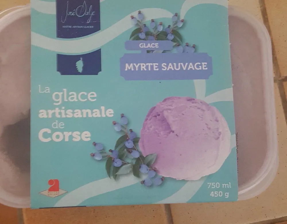 Glace artisanale myrte sauvage