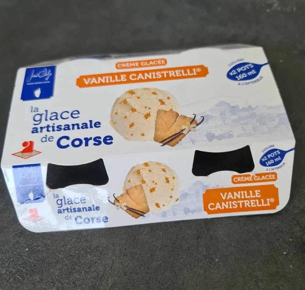 Crème glacée vanille canistrelli