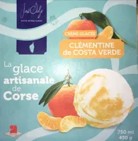 Glace artisanale de Corse à la clémentine de Costa Verde