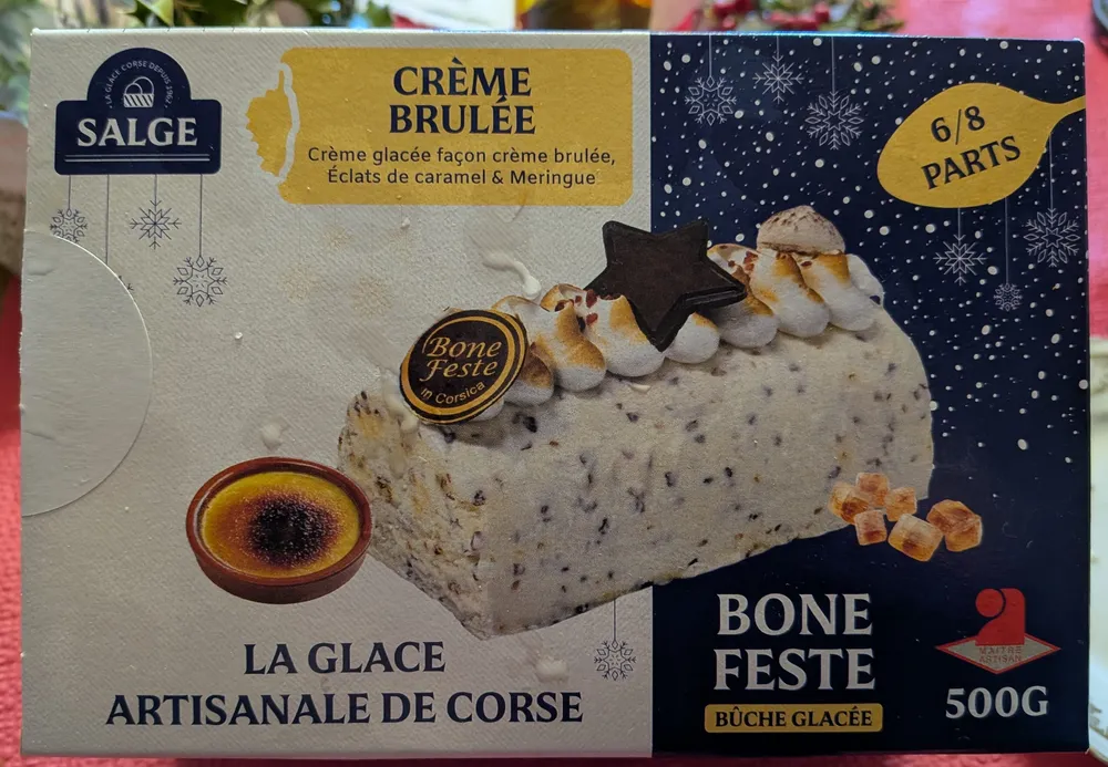 Crème glacée façon crème brûlée