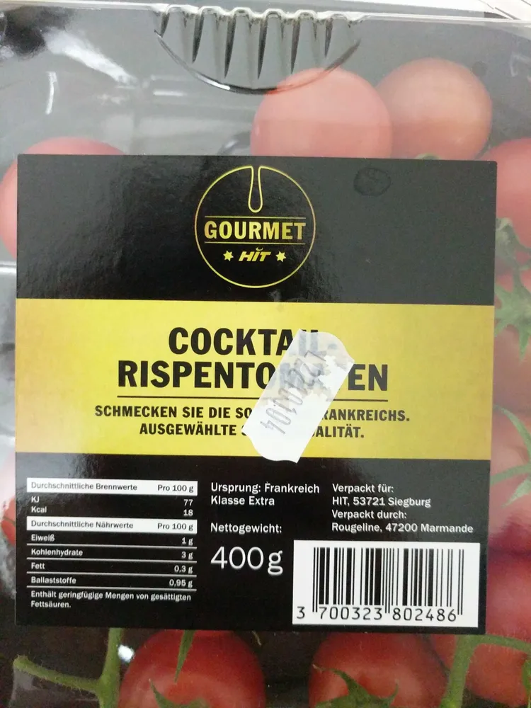 Cocktail Rispentomaten