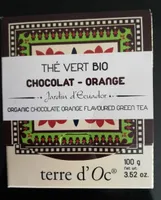 Thé vert bio chocolat-orange