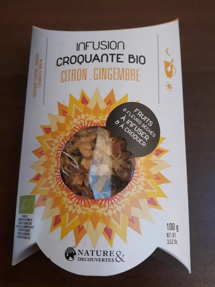 Infusion croquante bio citron gingembre