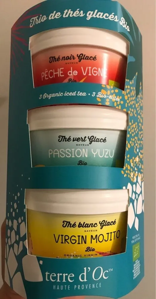 Trio de thés glacés bio