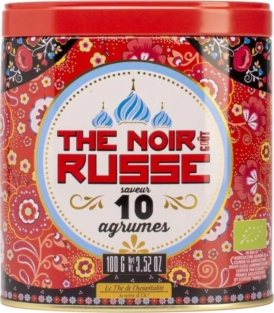 Thé noir goût Russe saveur 10 agrumes Bio