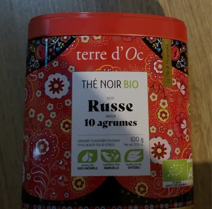 Thé noir bio