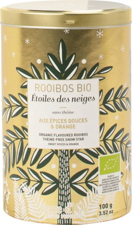 Rooibos Etoiles des neiges saveur épices douces & orange Bio