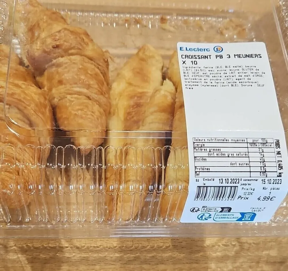 Croissant pure beurre meuniers