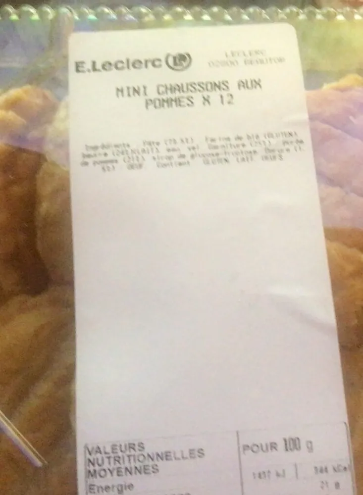 Mini chaussons aux pommes
