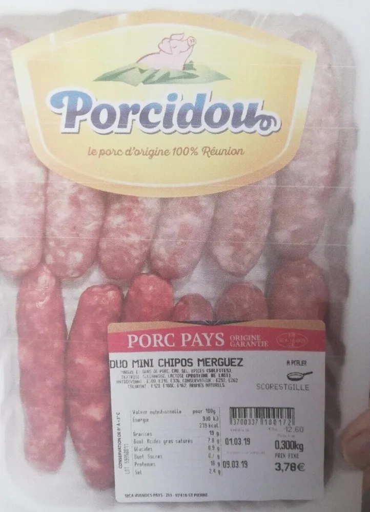 Duo mini chipo merguez