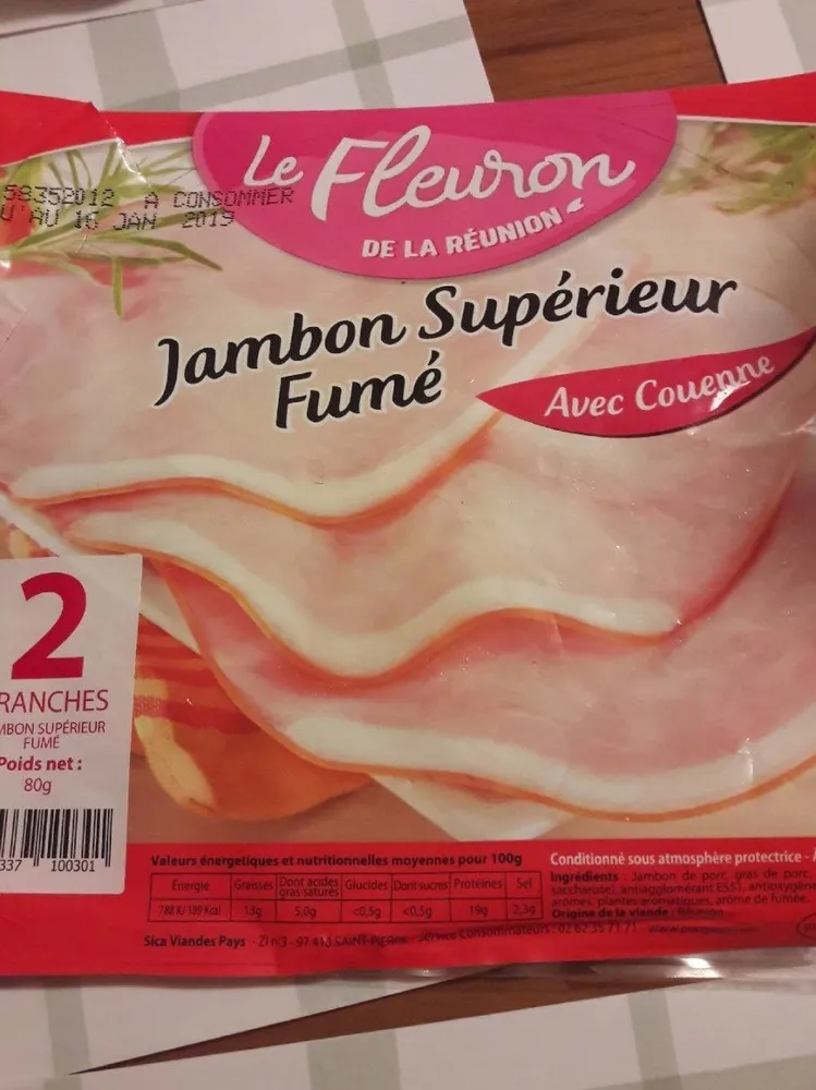 Jambon supérieur fumé