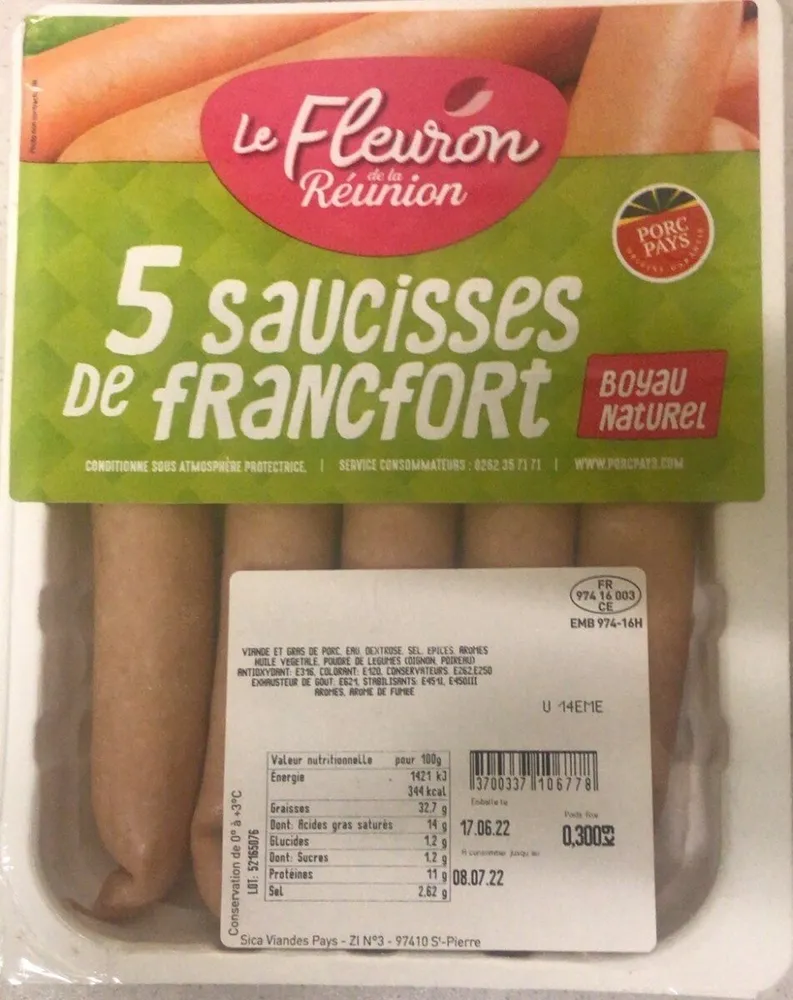 Saussices de francfort