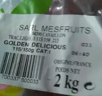 Pommes Golden Delicious