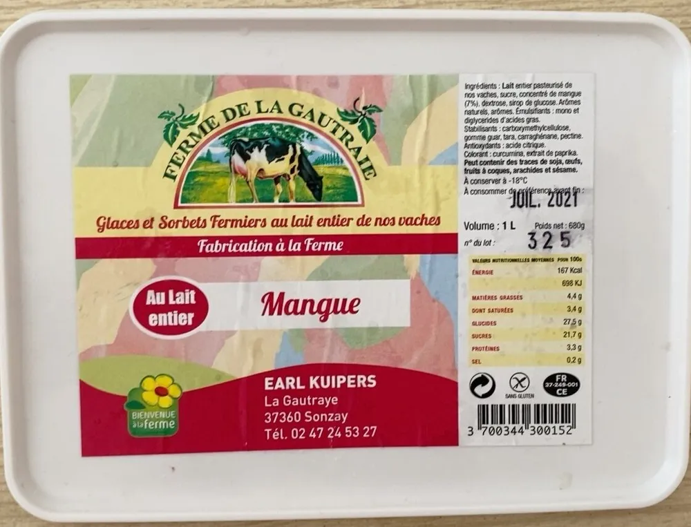 Glace Mangue