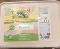 Glace à l’eau à la mandarine