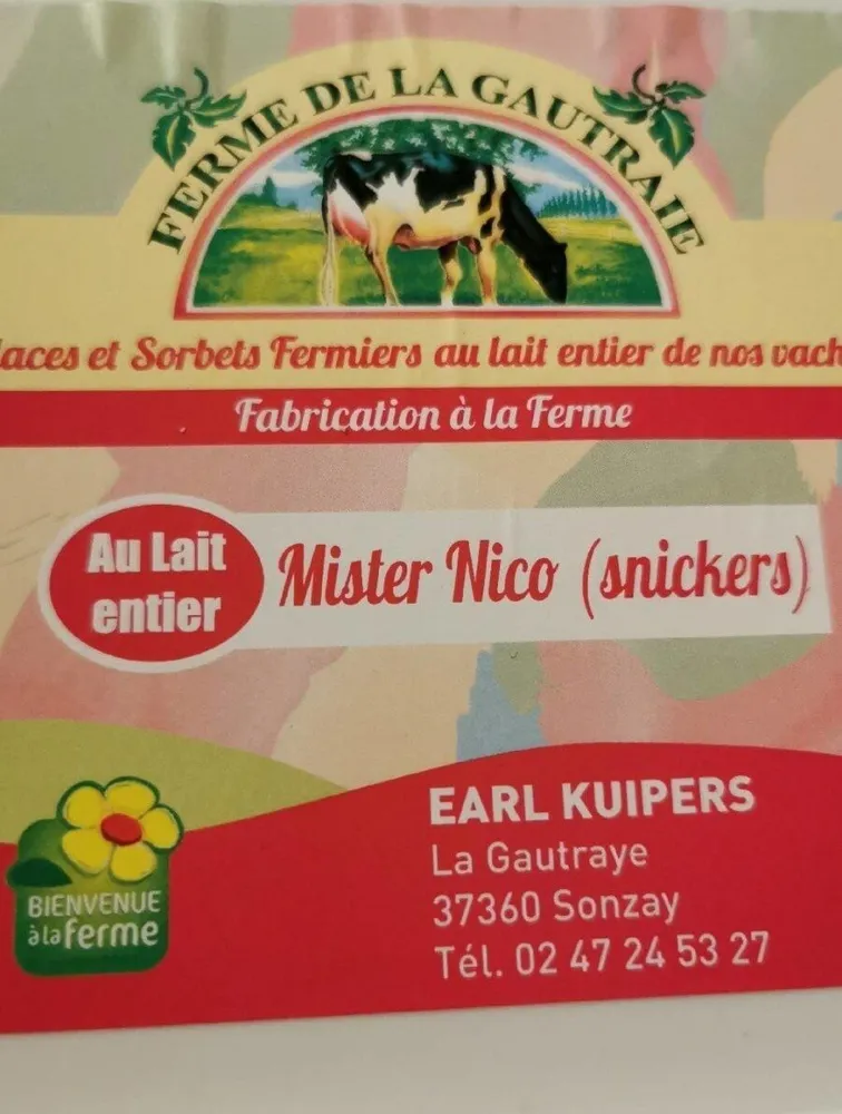 Glace Mister Nico Snickers