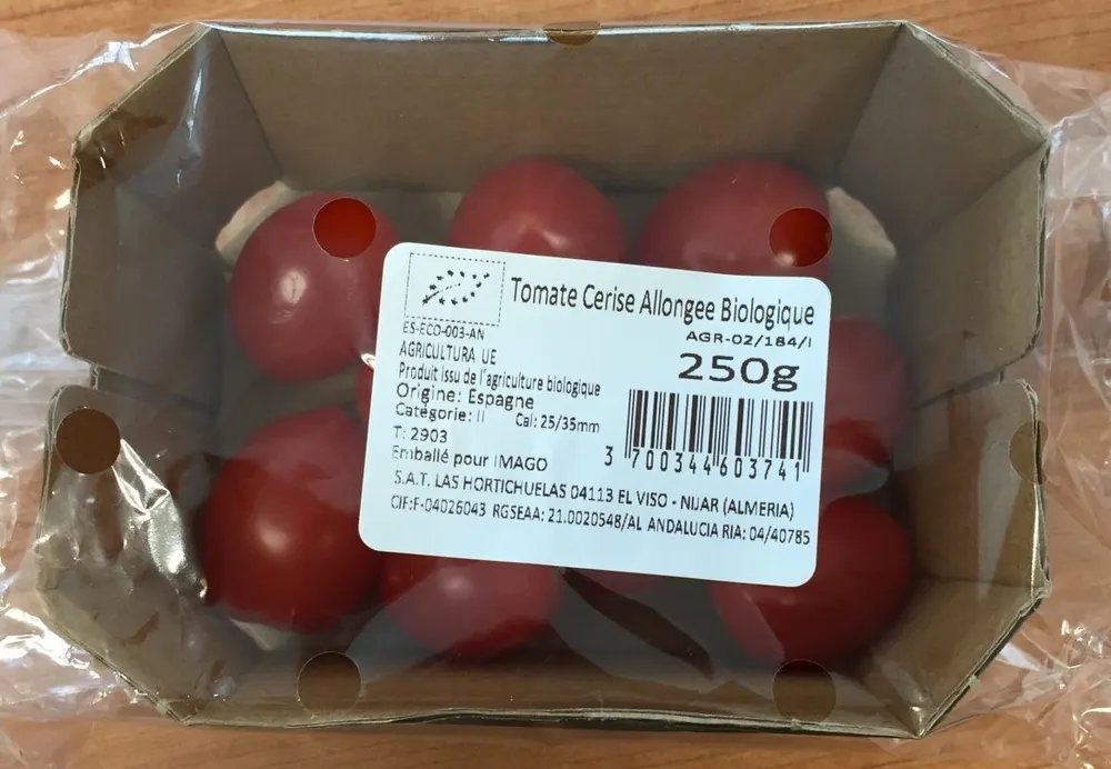 Tomates Cerise Allongée Bio