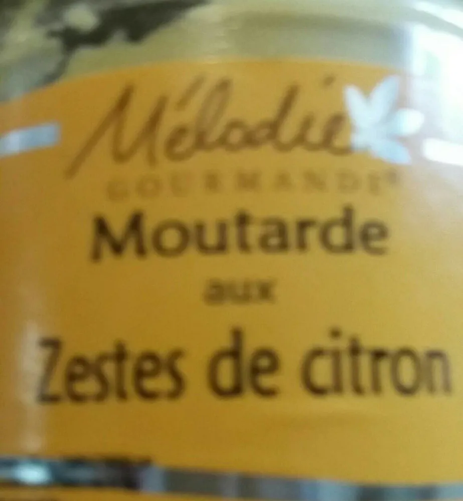 Moutarde aux zestes de citron