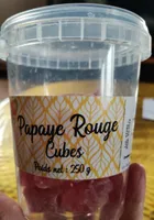 Papaye rouge cubes