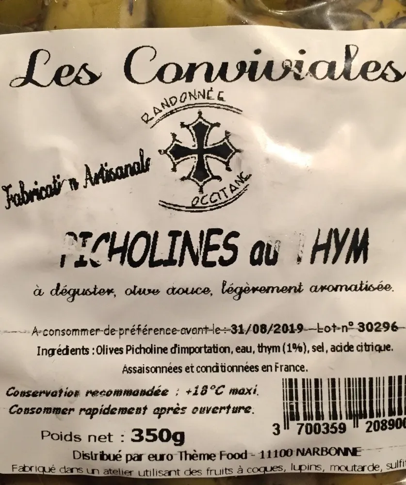 Picholines au thym