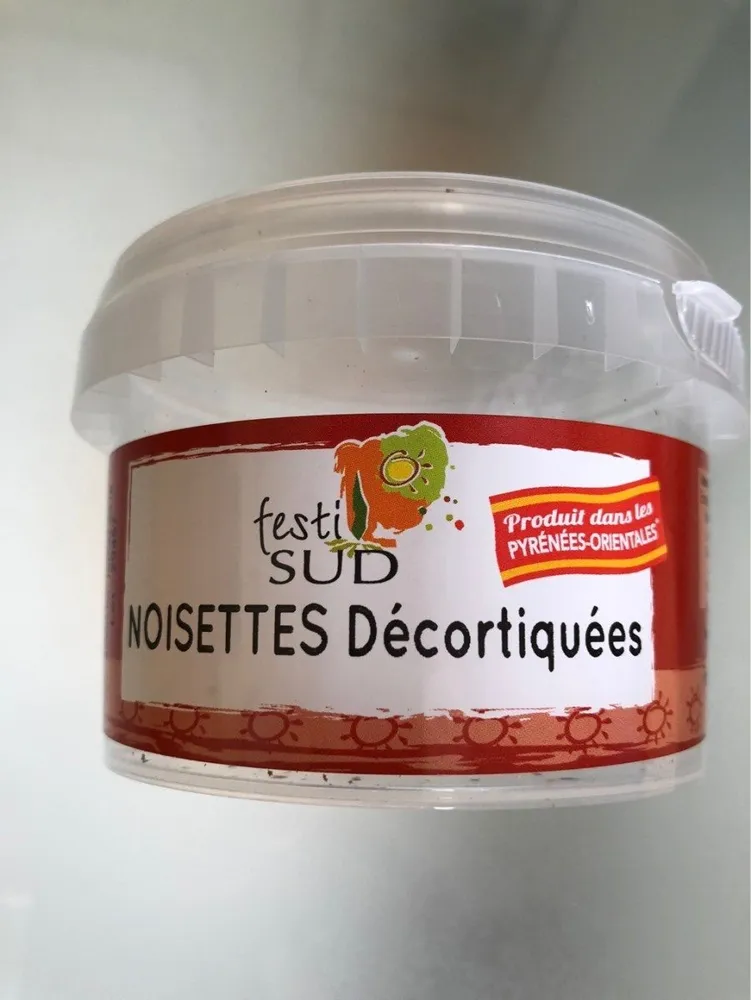 Noisettes decortiquées