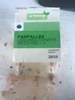 Farfalles legumes confits mozzarella