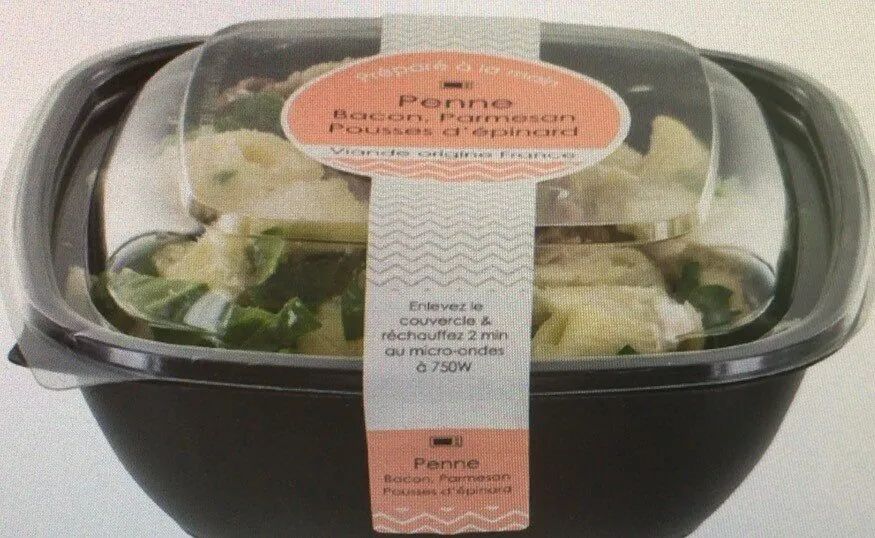 Pennes Bacon Parmesan Pousses D'epinards