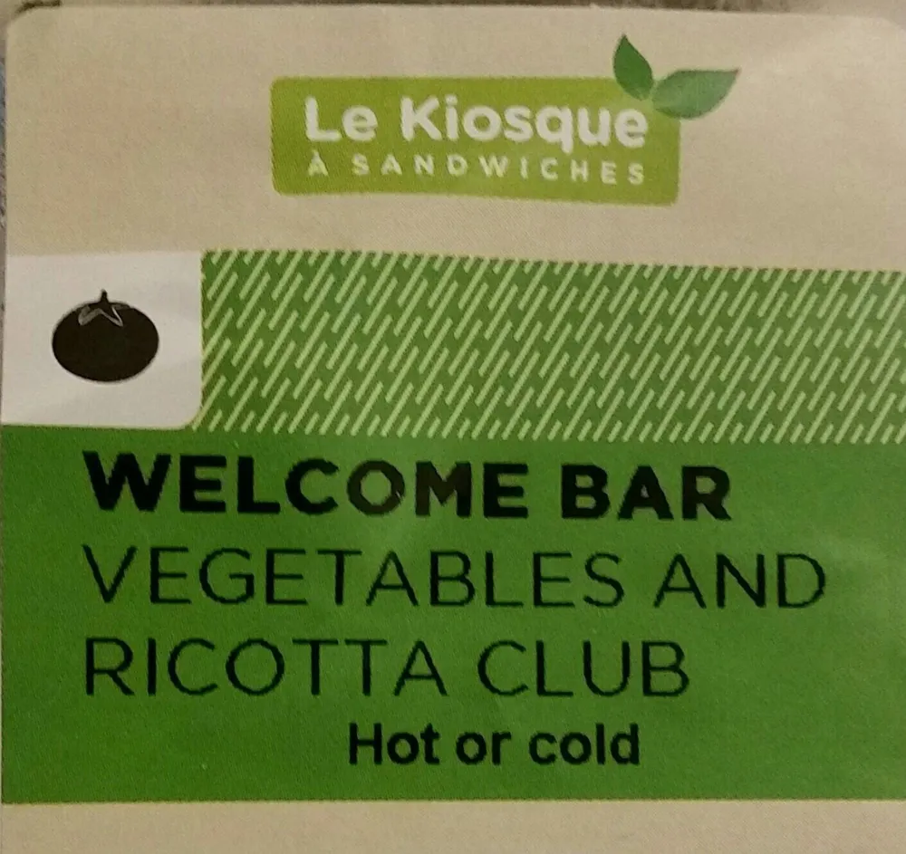 Vegetables and ricotta club