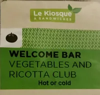 Vegetables and ricotta club