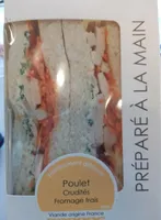 Poulet crudités fromage frais