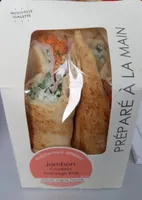Galette jambon crudité fromage frais