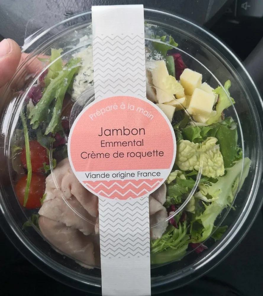 Jambon emmental crème de roquette