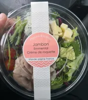 Jambon emmental crème de roquette
