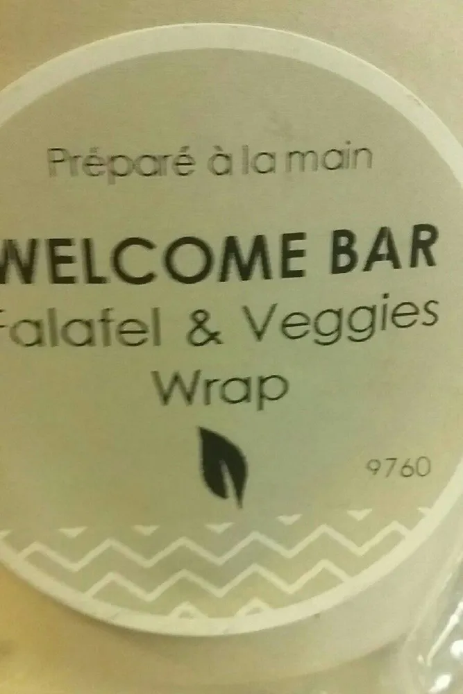 Falafel et veggies wrap