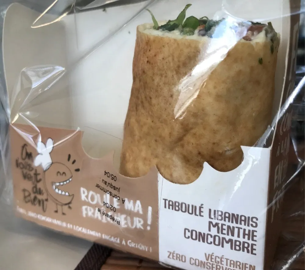 Roule ma fraicheur! Taboulé libanais Menthe Concombre