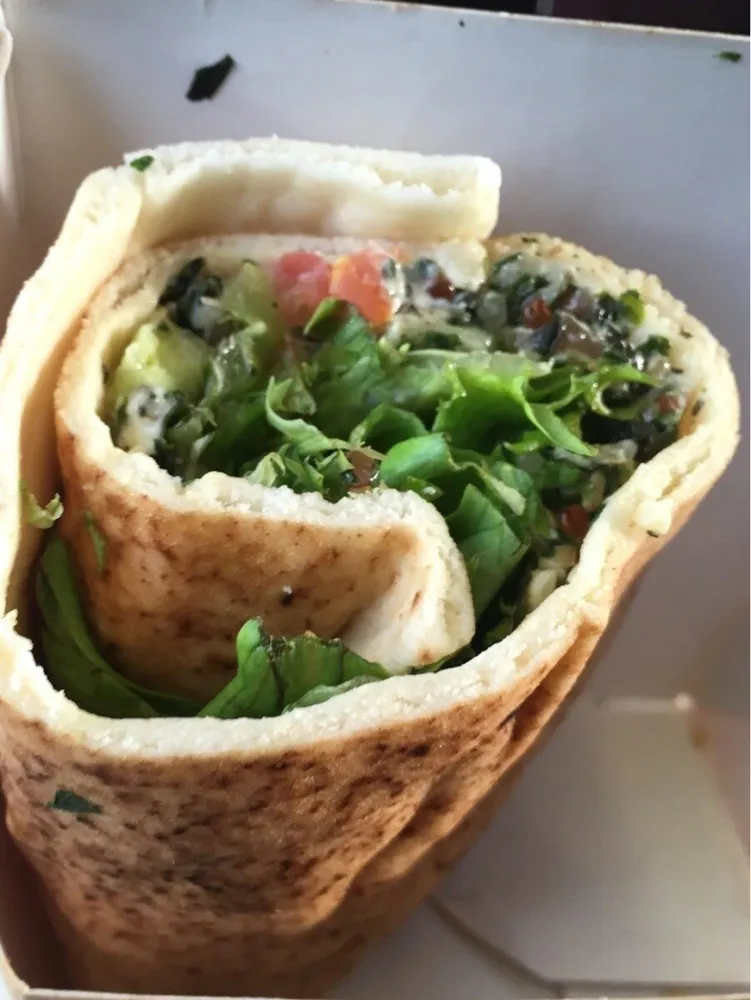 Lebanese vegetable pita