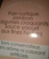 Pain rustique jambon