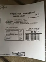 Crevettes cuites