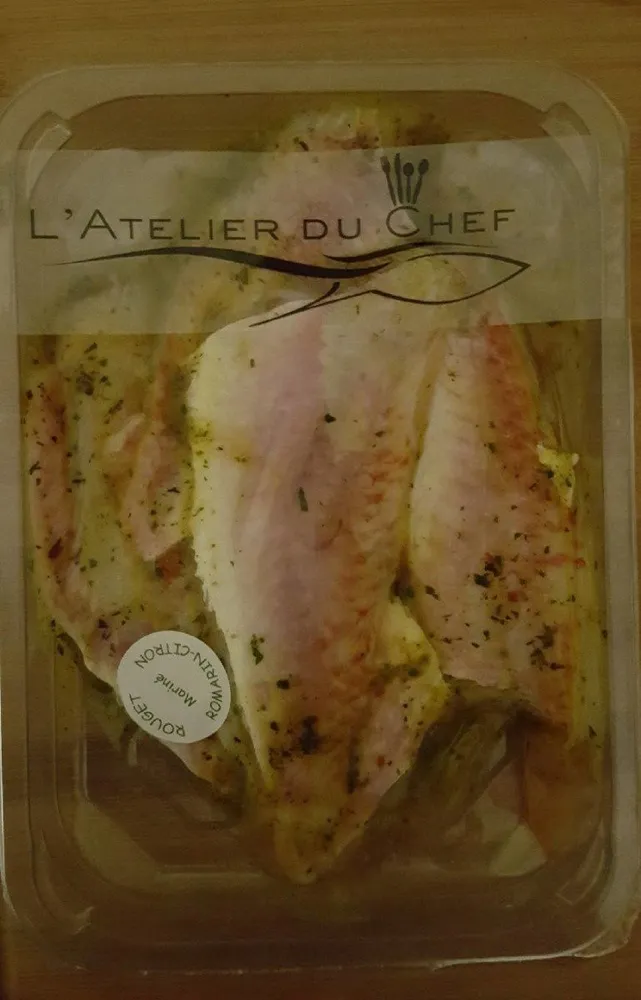 Filet de rouget barbet cinnabare mariné romarin citron