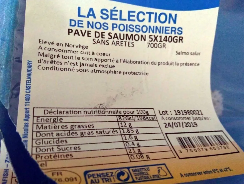 Pave de saumon