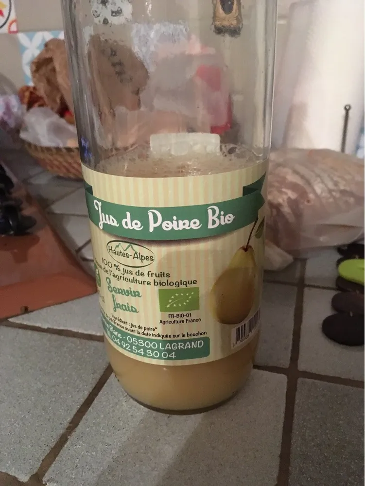 Jus de poire bio