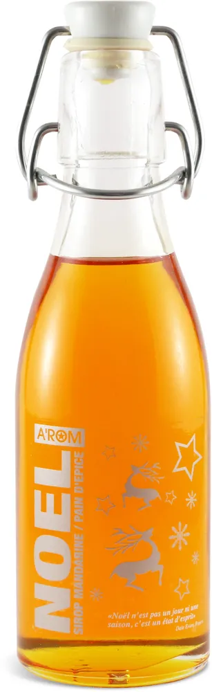 Sirop limo goût Noël (mandarine pain d'épices)