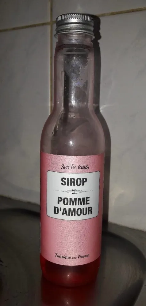 Sirop pomme d'amour